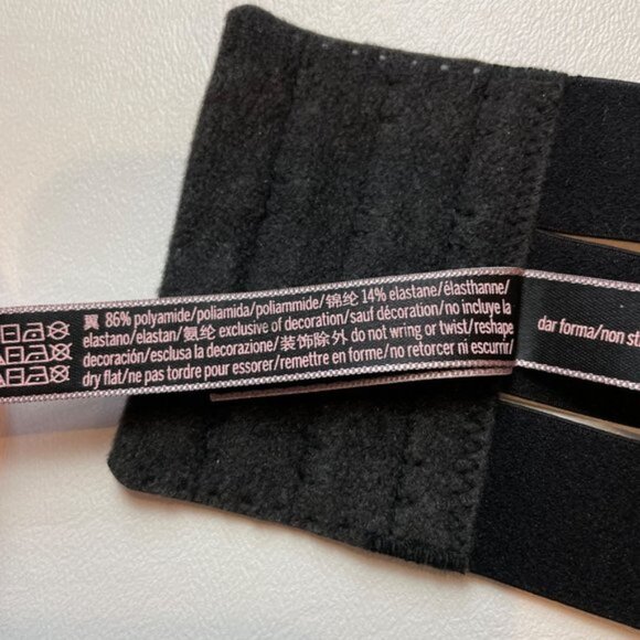 NWOT Victoria's Secret Bra 32C Unlined Balconet Strappy Banded Black B1436 - Picture 7 of 8